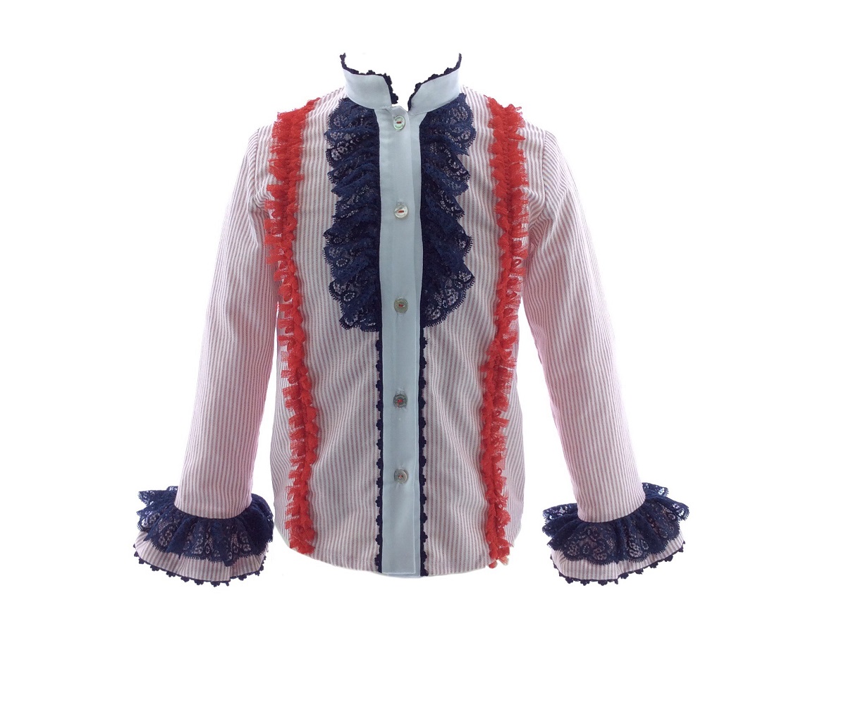 Camisa con online chorreras